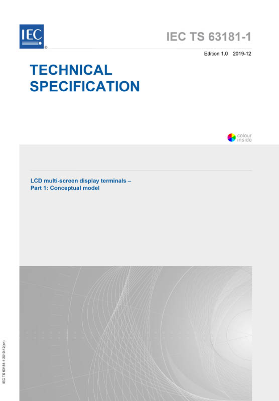 Cover IEC TS 63181-1:2019